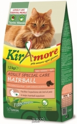 Kiramore Cat Adult S.Care Hairball 15kg