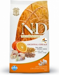 N&D Low Grain DOG Adult MAXI Codfish & Orange 12kg + DOP