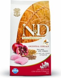 N&D Low Grain DOG Adult Maxi Chicken & Pomegranate 12kg