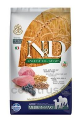 N&D Low Grain DOG Adult M/L Lamb & Blueberry 12kg 