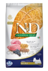 N&D Low Grain DOG Adult MINI Lamb & Blueberry 7kg 
