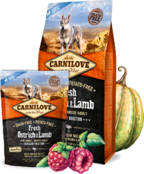 Carnilove Fresh Ostrich & Lamb pro malá plemena 6kg