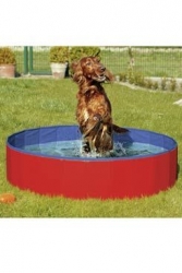 Bazén pro psy skládací nylon 120x30cm blue/red KARLIE