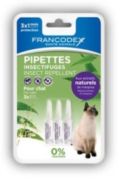 Francodex Pipeta repelentní kočka 3x0,6ml
