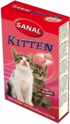 Sanal kočka Kitten srdíčka losos + taurin 40tbl
