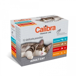 Calibra Cat kapsička Adult Multipack 12x100g