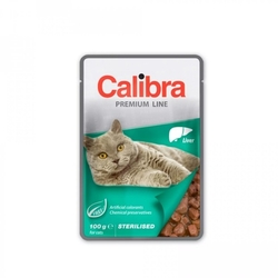 Calibra Cat kapsička Sterilised s játry v omáčce 100g