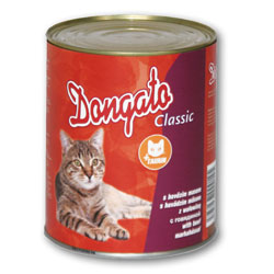 Konzerva pro kočky Dongato hovězí 850g - TRVALE NÍZKÁ CENA