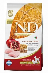 N&D Low Grain DOG Senior Chicken M/L 12kg