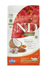 N&D Quinoa CAT Skin&Coat Herring & Coconut 300g