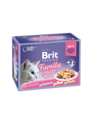 Brit Premium Cat Pouch Family Plate Jelly (12x100g)