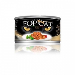 FOP konzerva Cat losos/kuře kousky - 85g