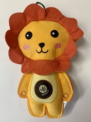 Textilní pískací hračka lvíček