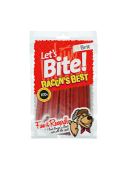 Dentální slaninové tyče Brit Lets Bite Bacon's Best 5ks