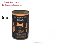 Fitmin For Life Lososová konzerva pro kočky 6x415 g