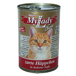 MyLady kočka hovězí + játra 415g