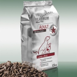 Platinum Adult Lamb+Rice 1,5kg