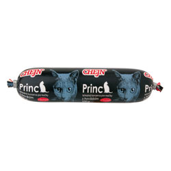 PRINC salámek pro kočky s hovězím 100g - 100% MASA!