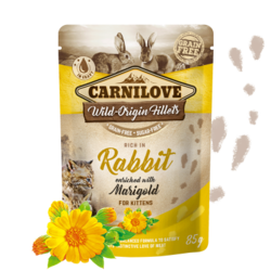Carnilove Cat Pouch Rabbit enriched with Marigold 85g