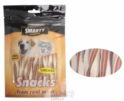 Stočené tyčinky z kuřecího masa s treskou 70g