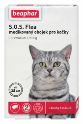 Antiparazitní obojek pro kočky BEAPHAR 35cm SOS