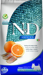 N&D OCEAN DOG Adult Mini Herring & Orange 2,5kg