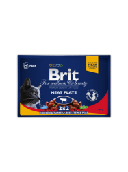 Brit Premium Cat Pouches Meat Plate (4x100g)