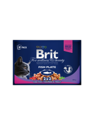 Brit Premium Cat Pouches Fish Plate (4x100g)