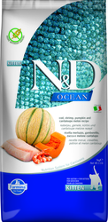 N&D OCEAN CAT Kitten Cod & Shrimp & Pumpkin&Melon 5kg