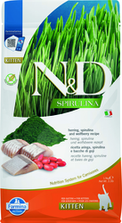 N&D SPIRULINA CAT Kitten Herring & Wolfberry 1,5kg