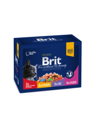 Brit Premium Cat Pouches Family Plate (12x100g)