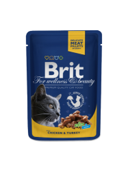 Brit Premium Cat Pouches with Chicken & Turkey