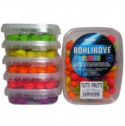 Rohlikové boilies FLUORO BARVA 30 g 12 mm Med