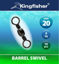 Válečkový obratlík Barrel Swivel velikost
