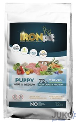 IRONpet TURKEY Puppy Mini & Medium 12kg