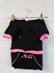 I LOVE PETS - černá mikina s růžovými doplňky XL