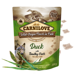 Carnilove kapsa Duck with timothy Grass 300g