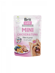 Brit Care Mini Chicken & Tuna fillets in gravy 85g