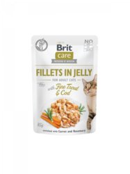 Brit Care Cat Fillets in Jelly with Trout&Cod 85g