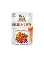 Brit Care Cat Fillets in Gravy Hearty Duck 85g