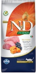 N&D Pumpkin CAT Neutered Lamb & Blueberry 1,5 kg