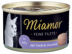 Miamor Cat Filet konzerva tuňák+kalamáry 100g