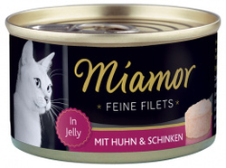 Miamor Cat Filet konzerva kuře+šunka 100g
