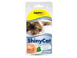 Gimpet kočka konz. ShinyCat tuňák/krevety 2x70g 
