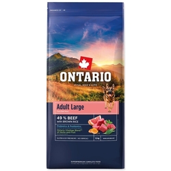 Ontario Adult Large Beef & Brown Rice 12kg+ DOPRAVA NEBO BONUS ZDARMA