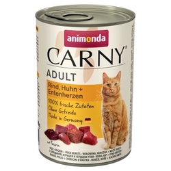 Konzerva pro kočky Animonda ADULT hovězí/kuřecí/srdce 400g