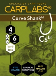 CARPLABS CURVE SHANK BARBLESS č.8 Velikost 6