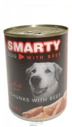 SMARTY chunks DOG BEEF 410g