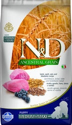 N&D Low Grain DOG Puppy M/L Lamb & Blueberry 12kg