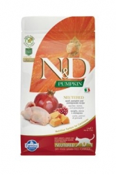 N&D Pumpkin CAT NEUTERED Quail & Pomegranate 5kg